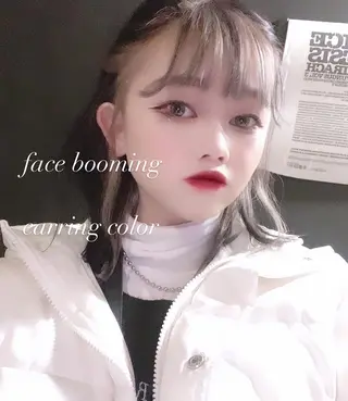 ミディアム カラー パーマ ヘアアレンジ メンズ キッズ ネイル マツエク・マツパ 韓国/トレンド レイヤー【101】のヘアスタイル