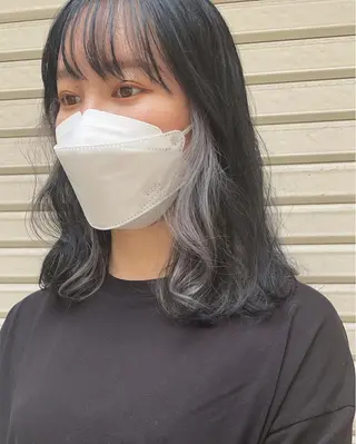 セミロング レイヤーカット/ 透明感カラーmikuのヘアスタイル