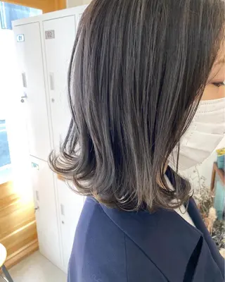 ミディアム カラー パーマ OVER→三軒茶屋 /縮毛矯正・髪質改善のヘアスタイル