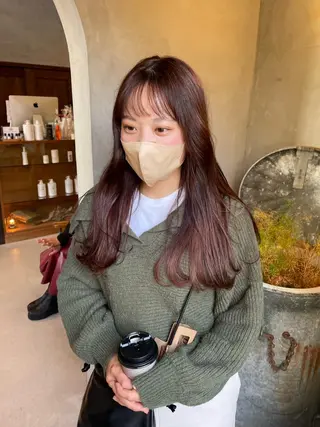 ロング 石田 まいやのヘアスタイル