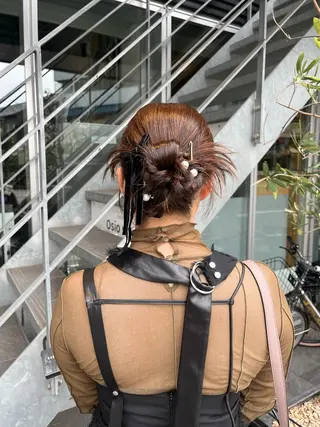 ヘアアレンジ イケハラ ナナミのヘアスタイル