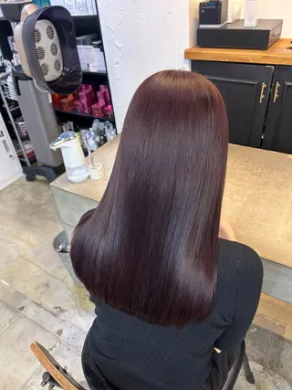 セミロング 💙ハイトーン／韓国 style あかねのヘアスタイル