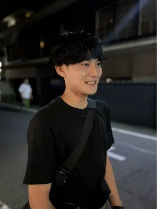 パーマ メンズ darts所属・マツダ レンのヘアスタイル