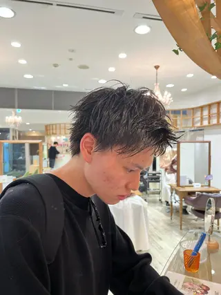 ショート メンズ メンズパーマ/カラー /須藤　大貴のヘアスタイル