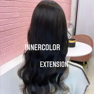 ロング カラー エクステ🩵ブリーチ 韓国ヘア🩵KAEのヘアスタイル