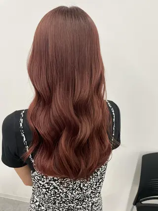 ロング ヘアアレンジ ピンク・ベージュ🩰 カラー🫧とらのヘアスタイル