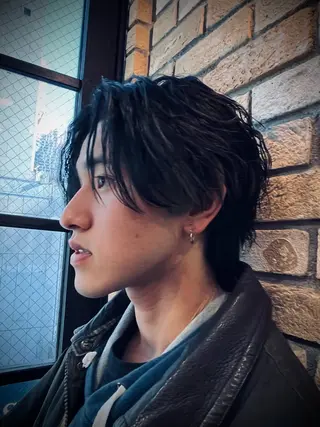 ミディアム パーマ メンズ Monan渋谷所属・Monan渋谷 YUUKIのヘアスタイル