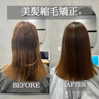 ミディアム 透明感カラー特化/ 顔まわり特化/辻部のヘアスタイル