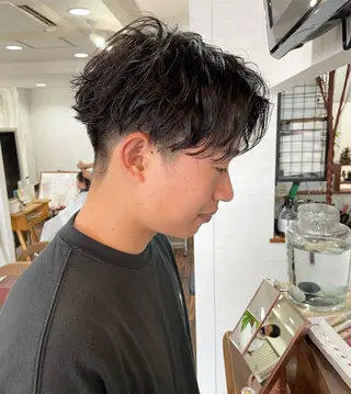 ショート パーマ メンズ Hair  create Mano所属・堀一樹/ メンズヘア/パーマのヘアスタイル