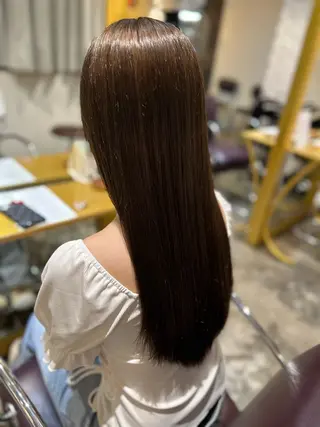 ロング 縮毛矯正／レイヤー／ 🌼mizukiのヘアスタイル