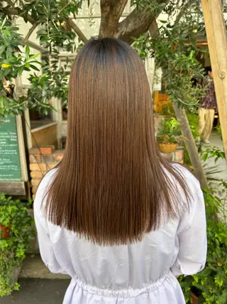 セミロング パーマ LEB所属・下河 宗太のヘアスタイル