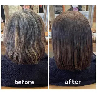 ミディアム カラー 中村咲月/髪質改善 /耳つぼジュエリーのヘアスタイル