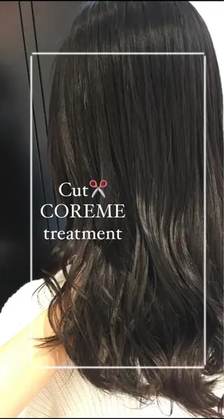 セミロング 艶質改善/縮毛矯正 ササキナツミのヘアスタイル