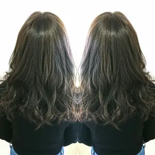 カラー れん/ハイトーン /エクステ/韓国風のヘアスタイル