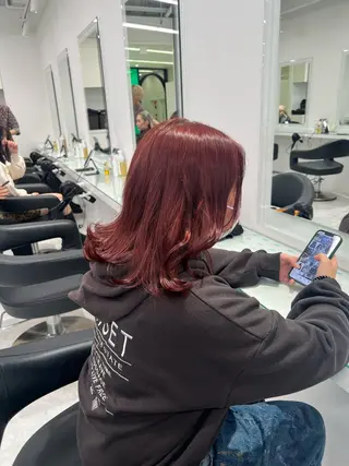 カラー ブリーチなし透明感 💗RYOTAのヘアスタイル