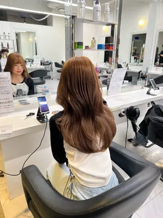 セミロング カラー 韓国レイヤーカット /REIのヘアスタイル