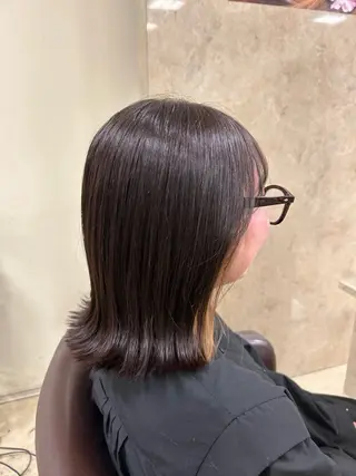 ミディアム ふくどめ りなのヘアスタイル