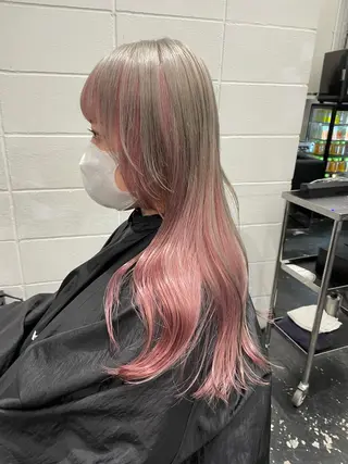 ロング カラー パーマ ヘアアレンジ メンズ キッズ ネイル マツエク・マツパ アイブロウ 艶ハイトーン/ヘア アレンジAYAKAのヘアスタイル