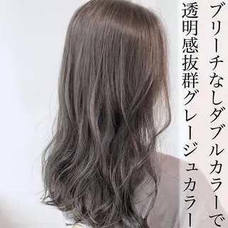セミロング カラー ヘアアレンジ 外苑前NO.1艶髪 透明感カラーのヘアスタイル