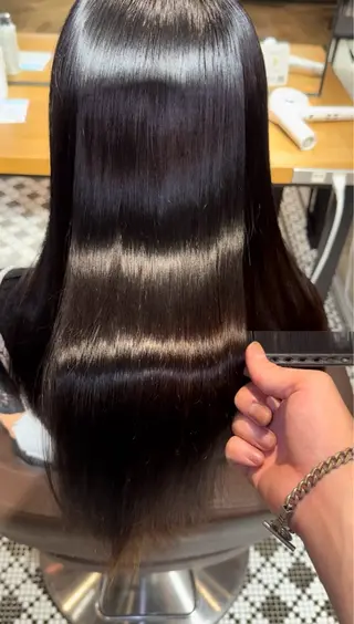 ロング パーマ 髪質改善 すずきひじりのヘアスタイル