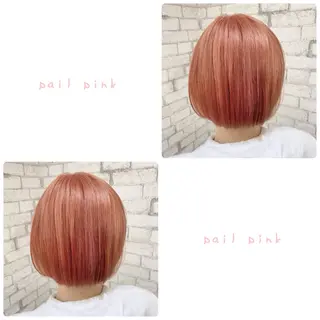 ショート カラー ヘアアレンジ ブリーチなし艶カラー 東家のヘアスタイル