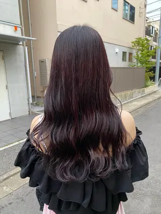 ロング カラー グレージュ/透明感/ 韓国ヘア/RISAのヘアスタイル