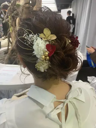 ミディアム ヘアアレンジ 平野 優奈のヘアスタイル