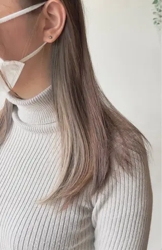 セミロング カラー AIconic nagoya所属・縮毛矯正/ レイヤー/ミディアムのヘアスタイル