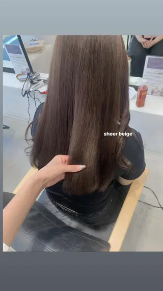 ロング カラー 顔周りレイヤー 🎀マリノのヘアスタイル