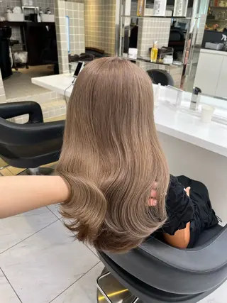 セミロング カラー 🎀暖色/ラベンダー /paru🤍のヘアスタイル