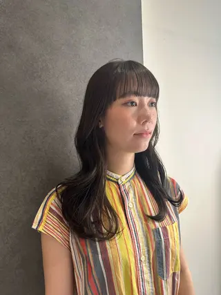 ロング カラー 巻ける縮毛矯正/艶 カラーchika🩵のヘアスタイル