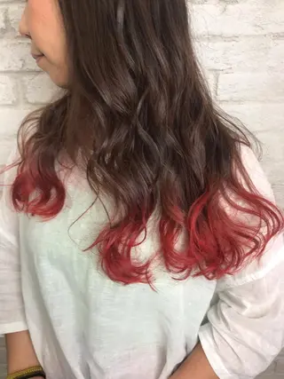 ロング 韓国ヘア✨グレージュ カラーasamiのヘアスタイル