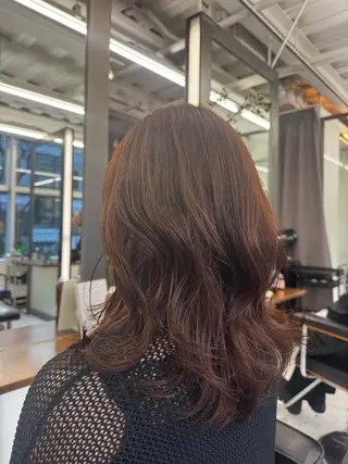 ミディアム カラー カラーモデル募集 三浦真理恵のヘアスタイル