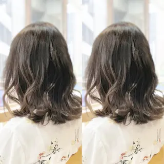 セミロング カラー 🦋韓国系指名No1 店長/圓山 祐也🦋のヘアスタイル