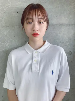 ショート カラー ボブパーマコテ巻き風 パーマNo1深江秀平のヘアスタイル