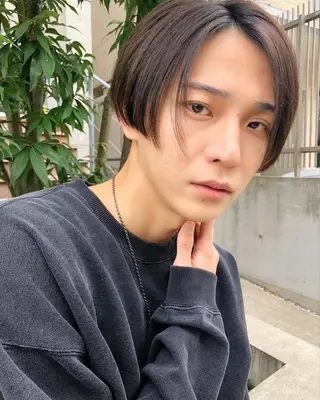 ショート メンズ🍃ナチュラル 韓国風ヘアRENのヘアスタイル