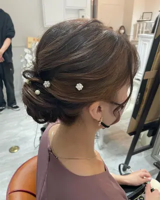 セミロング 六本木/ヘアセット /hairmakeのヘアスタイル