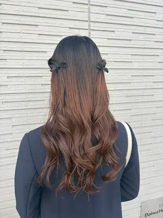 ロング ヘアアレンジ Wカラーヘアアレンジ さあやのヘアスタイル