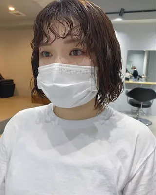 パーマ ボブパーマコテ巻き風 パーマNo1深江秀平のヘアスタイル