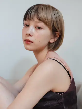 ショート riko*.+ﾟ 韓国風パーマのヘアスタイル