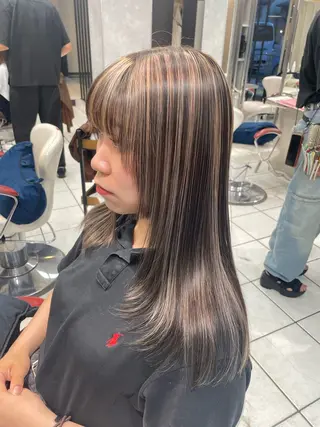 セミロング カラー ヘアアレンジ 🌿ボブ/韓国レイヤ ー/masuda🌿のヘアスタイル