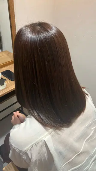 ミディアム カラー 髪質・頭皮改善専門 stylist中井のヘアスタイル