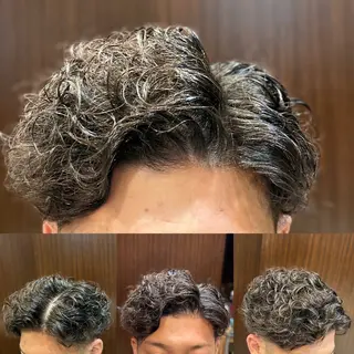 ミディアム パーマ メンズ 💈田上 立輝のヘアスタイル