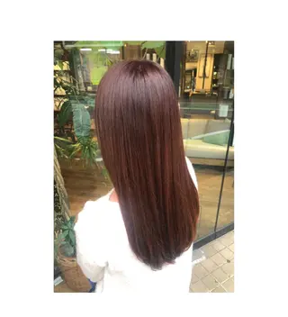 ロング カラー あらい なつみのヘアスタイル