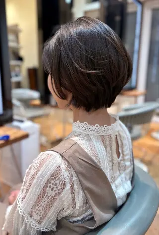 ショート ショートカット／ 明千のヘアスタイル