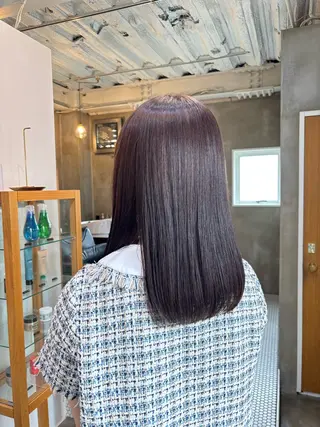 ミディアム 縮毛矯正/無料 ／emiのヘアスタイル