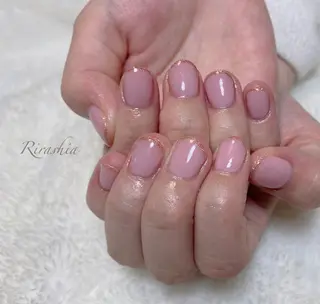 ネイル うる艶/透明感 Rirashaのネイルデザイン