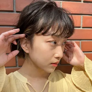 ショート カラー hair design SUN room【サンルーム渋谷】所属・レイヤーボブ/渋谷 /メンズyuinaのヘアスタイル