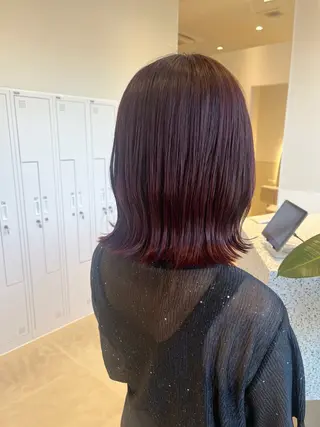 ミディアム カラー SALOWIN京都河原町suite店所属・うる艶カラー／ 髪質改善／arisaのヘアスタイル