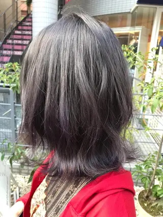 ミディアム カラー パーマ ヘアアレンジ メンズ キッズ ネイル マツエク・マツパ サロウィン柏所属・神山 昌子のヘアスタイル